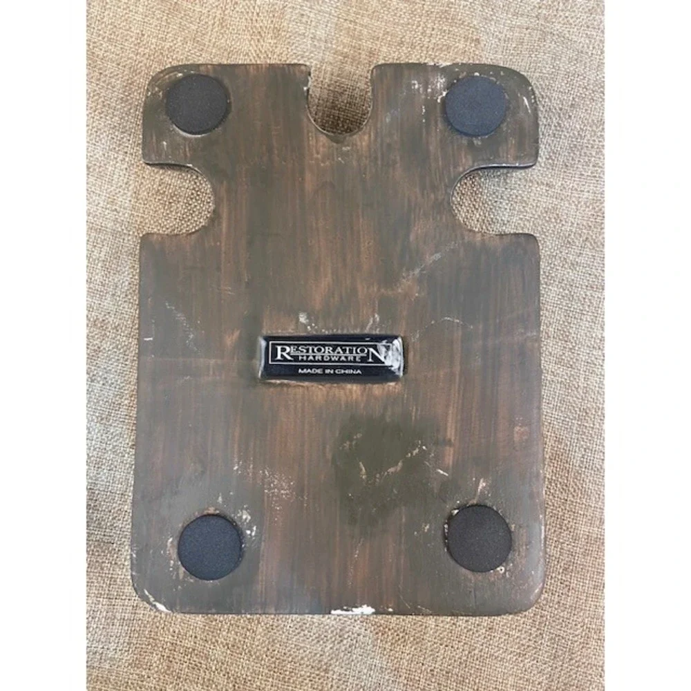 Restoration Hardware Black Ceramic Card Holder Pickup Discard Poker Accessory